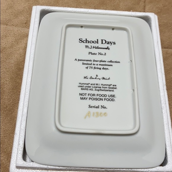 Hummel Danbury Mint “School Days” Collector Plate - Picture 3 of 6